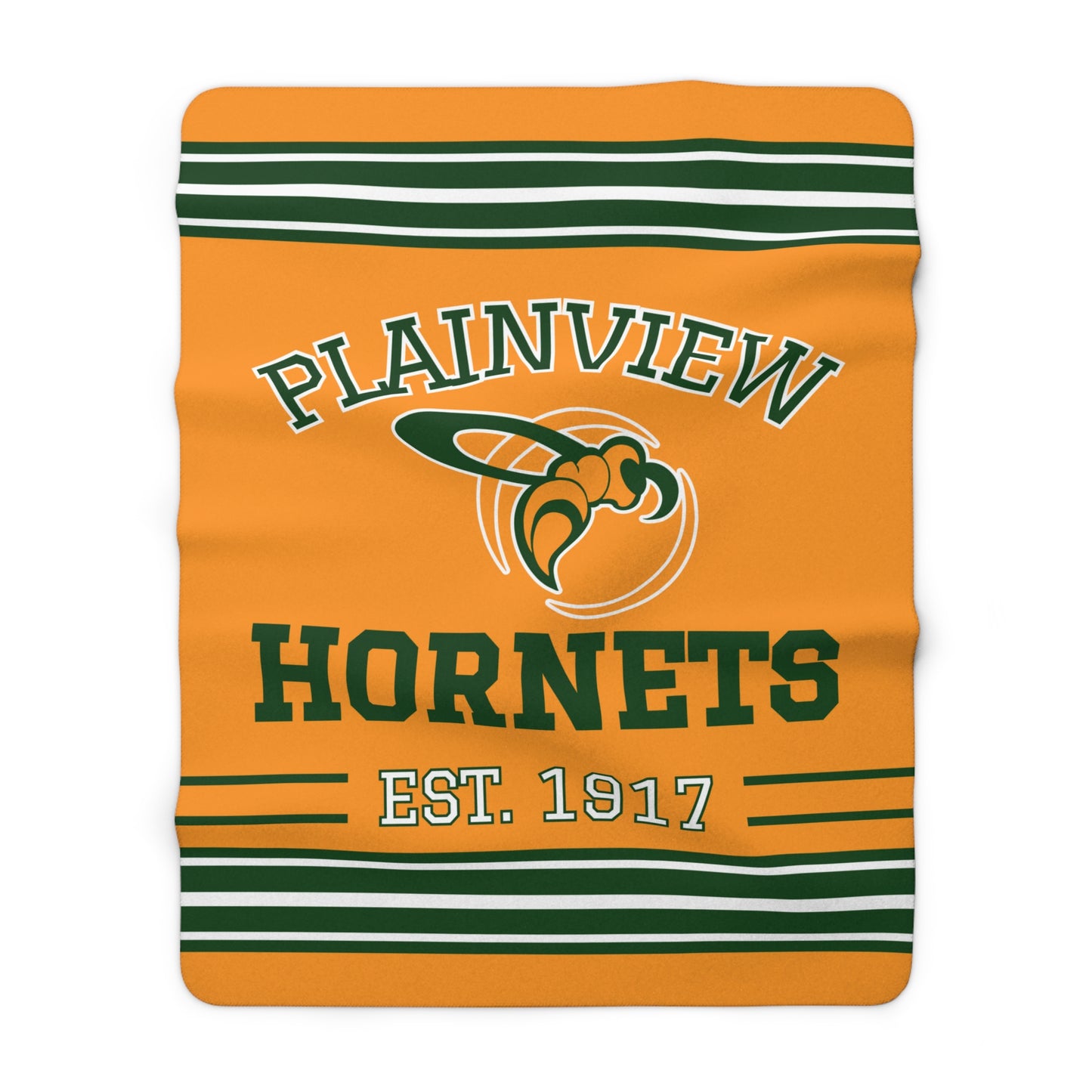 Classic Court Sherpa Fleece Throw - Plainview Hornets Edition