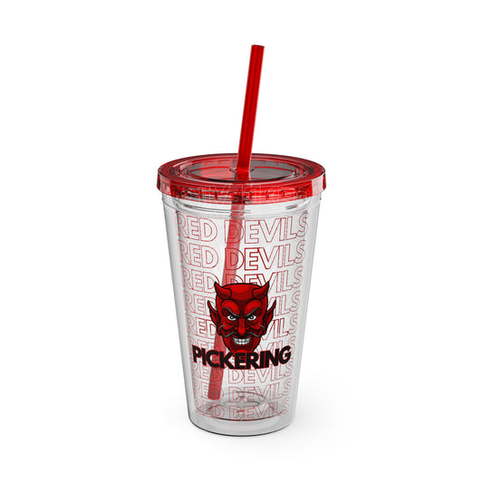 Pickering Red Devils: The 'Devilishly Hydrated' Tumbler Trio - 16oz