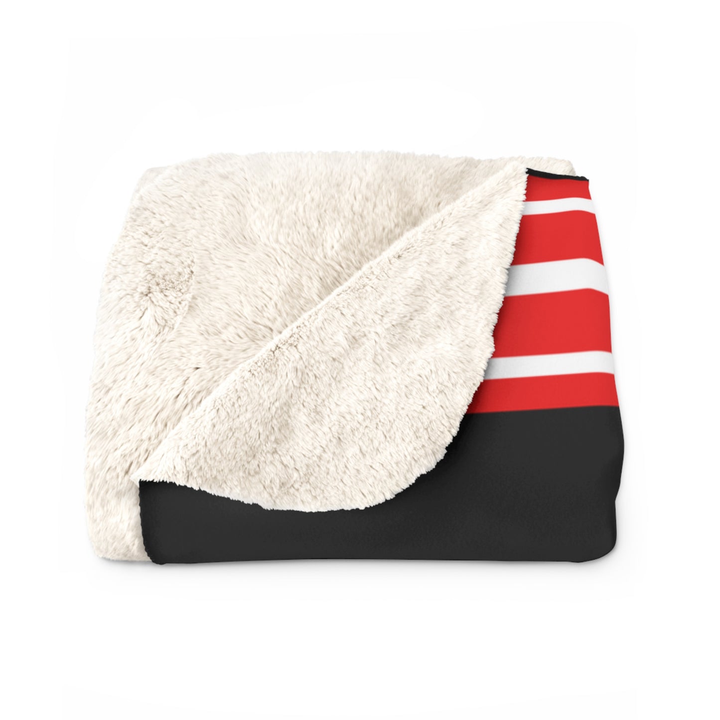 Old School Spirit Sherpa Fleece Throw - Pickering Red Devils Edition