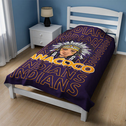 Anacoco Indian Pride - Velveteen Plush Blanket - EN