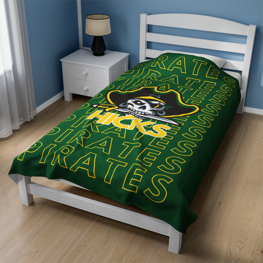 Hicks Pirates Pride - Velveteen Plush Blanket - EN