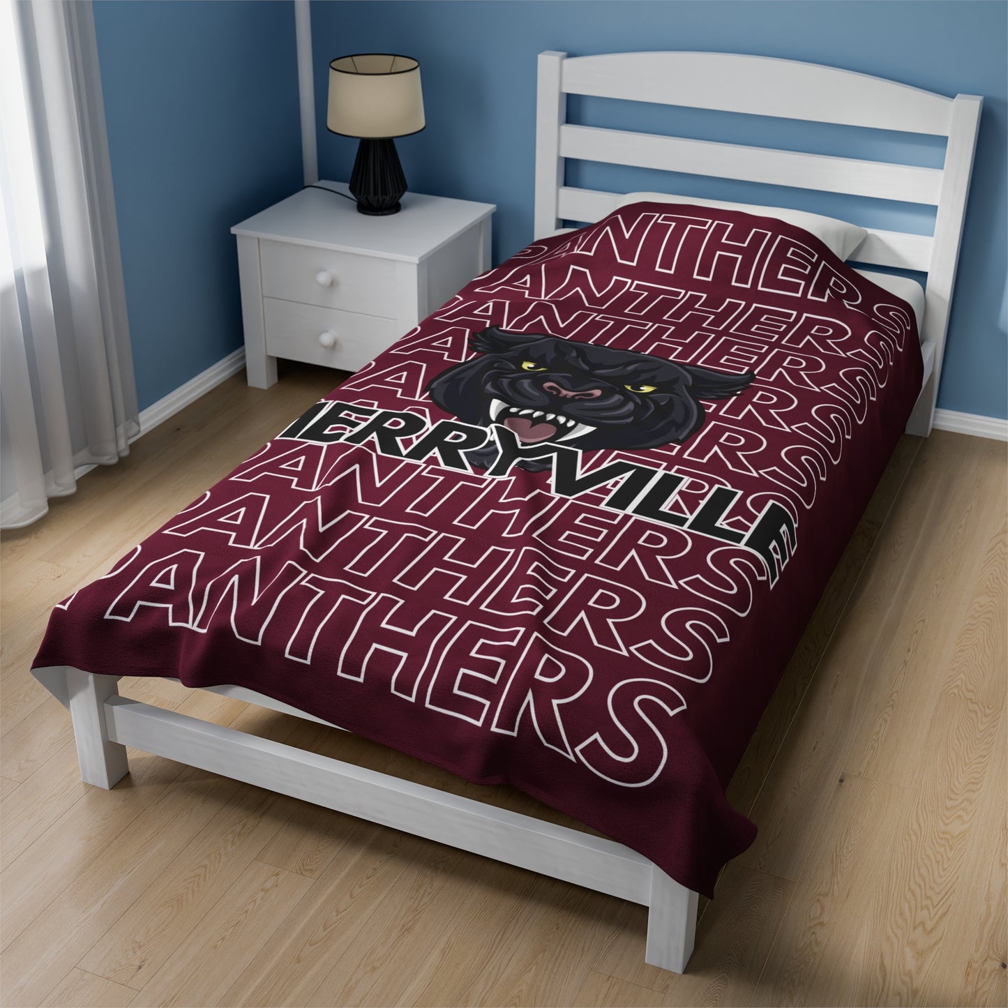 Merryville Panthers Pride - Velveteen Plush Blanket - EN