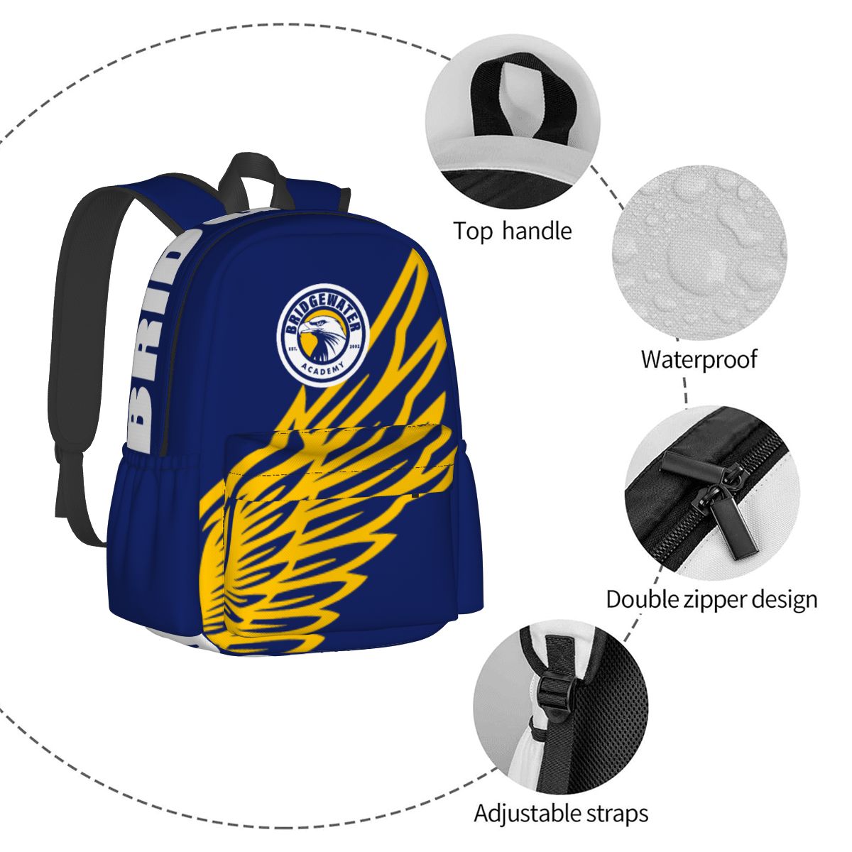 Bridgewater Academy School Spirit Backpack - Eagles Nest