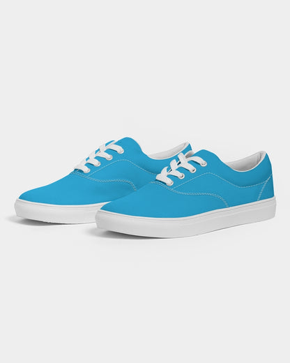 Solid Color Lace Up Canvas Shoe