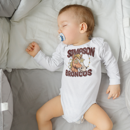 Simpson Stars - Infant Long Sleeve Onesie - Rabbit Skins