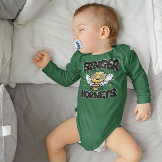 Singer Stars - Infant Long Sleeve Onesie - Rabbit Skins