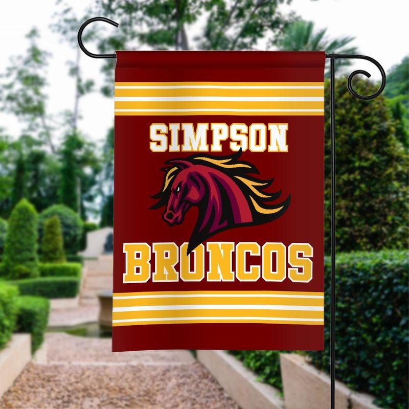 Simpson Broncos Garden Flag