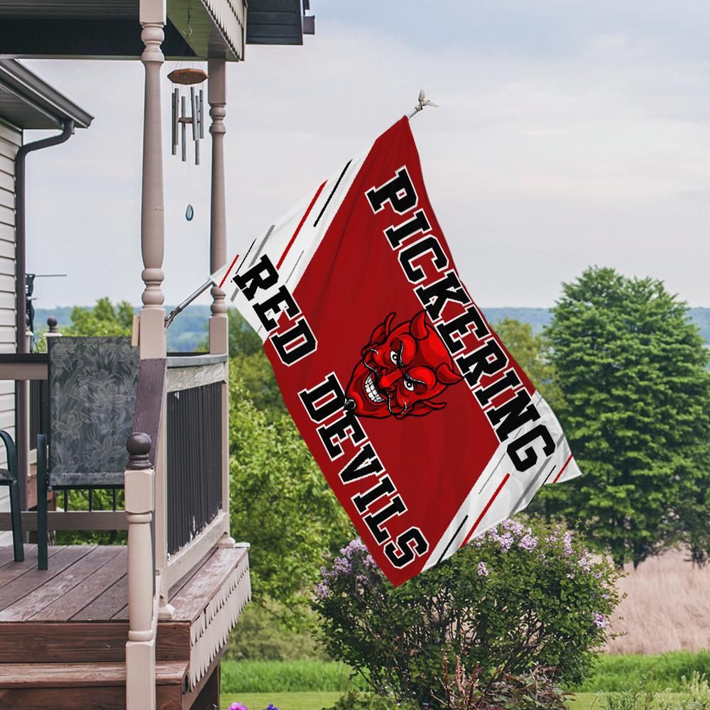 Pickering Red Devils Horizontal House Flag