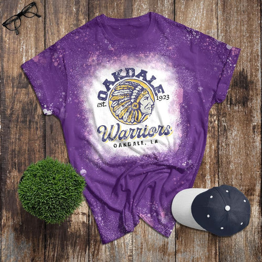 Oakdale Warriors Vintage Bleached Adult Tee