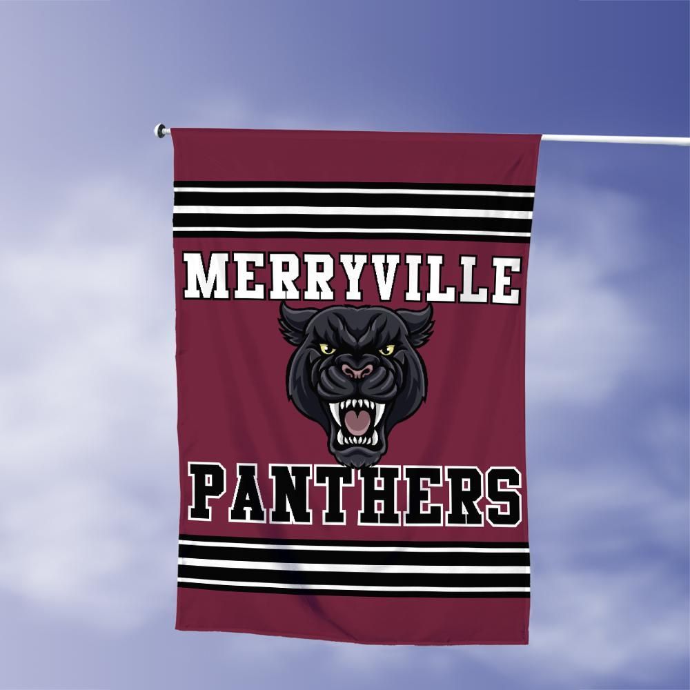 Merryville Panthers Vertical House Flag