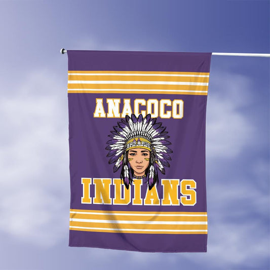 Anacoco Indians Vertical House Flag