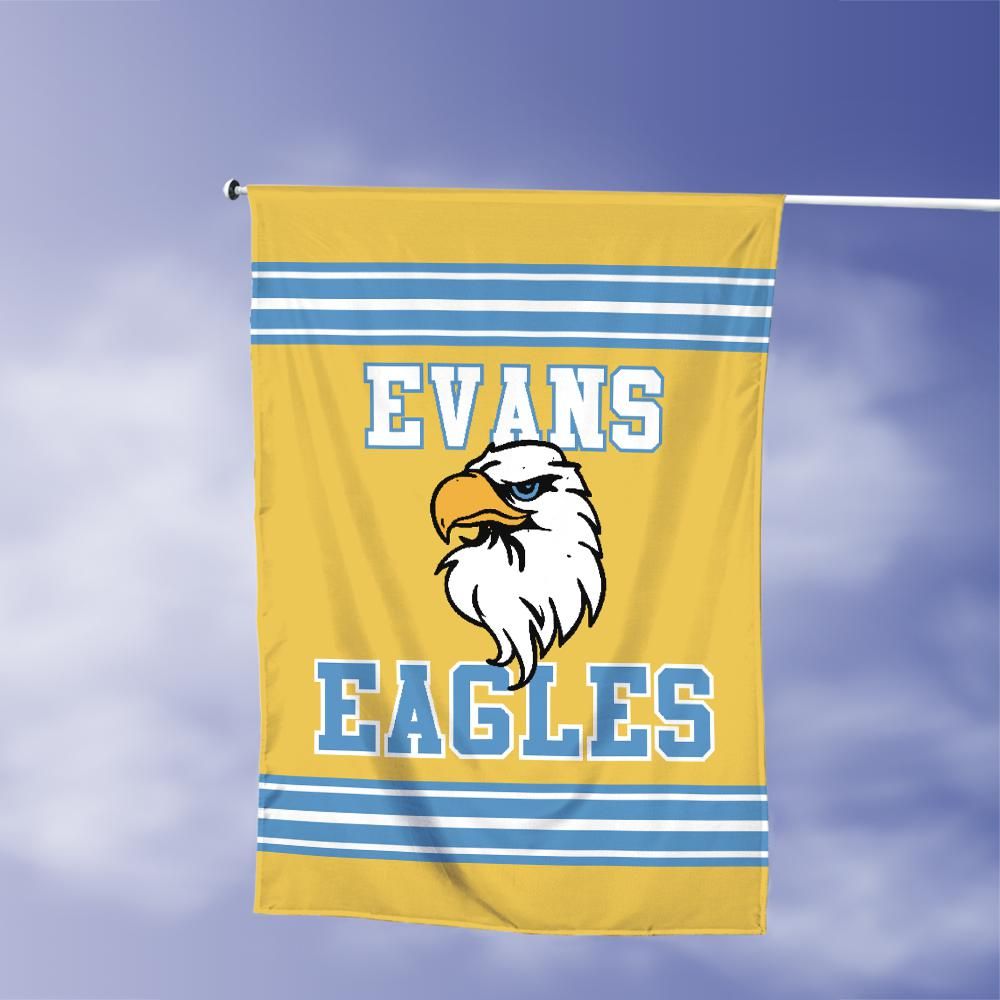 Evans Eagles Vertical House Flag