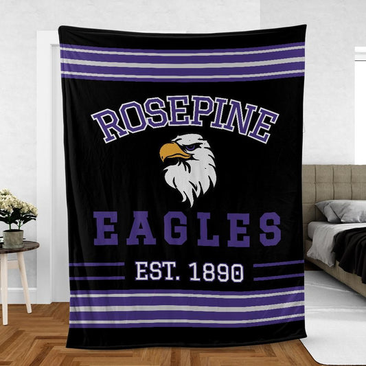 Rosepine Eagles - Sherpa Fleece Throw