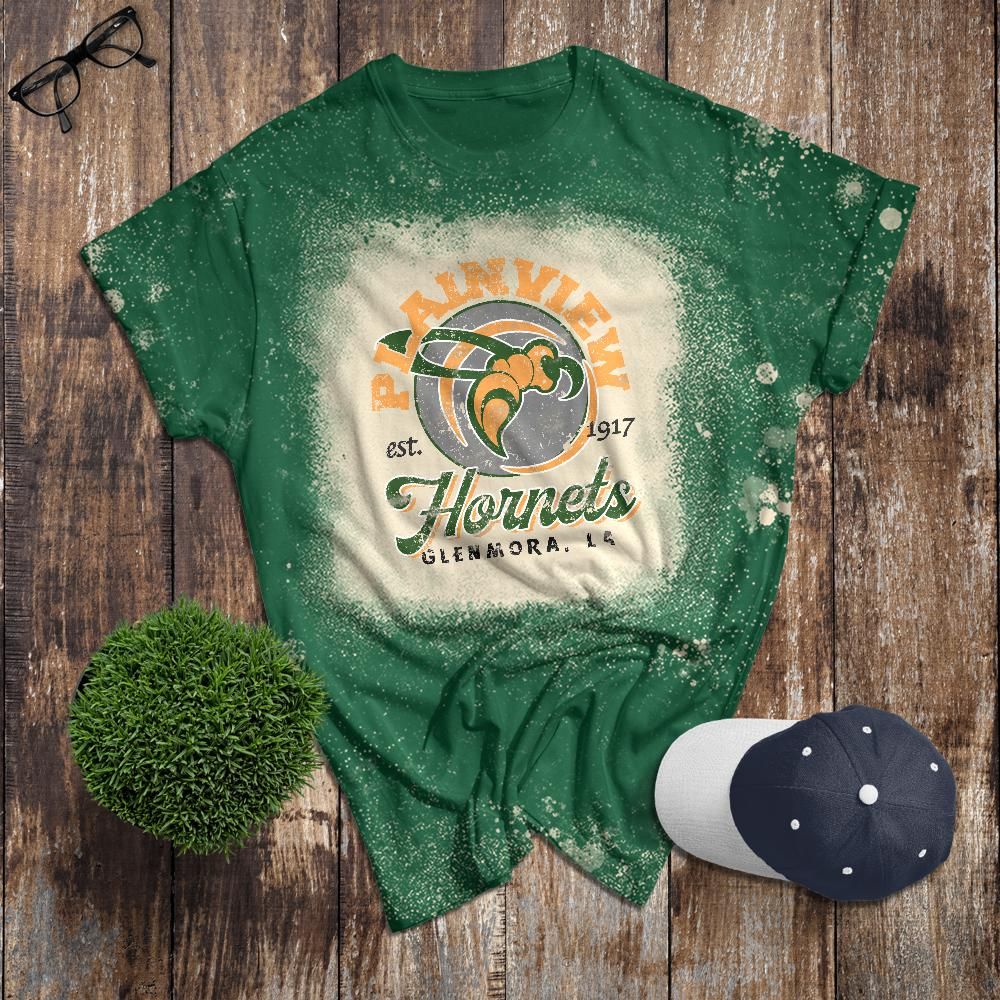 Plainview Hornets Bleached Adult Tee