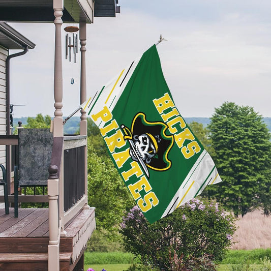 Hicks Pirates Horizontal House Flag