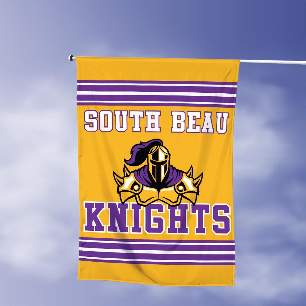 South Beau Knights Vertical House Flag