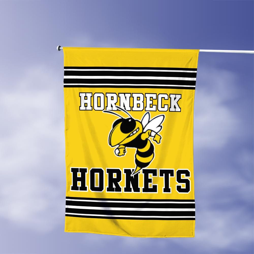 Hornbeck Hornets Vertical House Flag