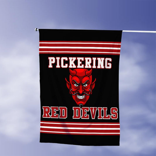 Pickering Red Devils Vertical House Flag