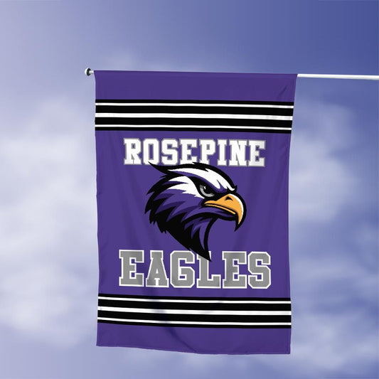 Rosepine Eagles Vertical House Flag