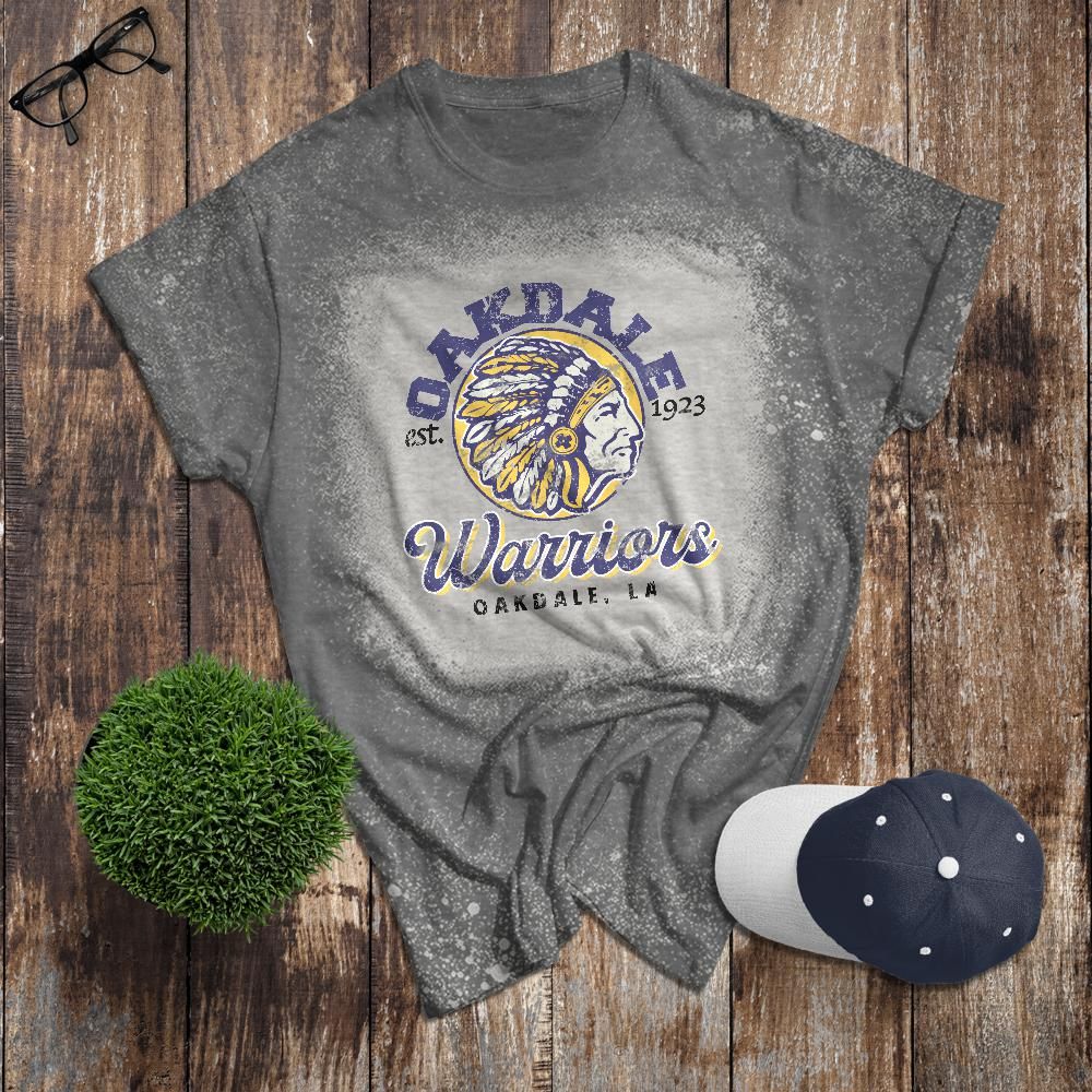 Oakdale Warriors Vintage Bleached Adult Tee