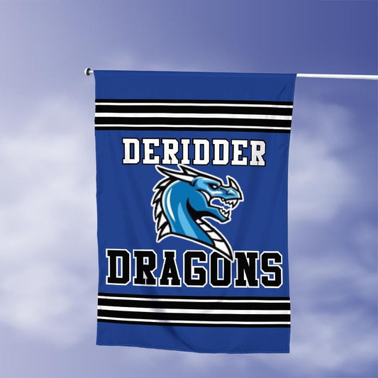 DeRidder Dragons Vertical House Flag