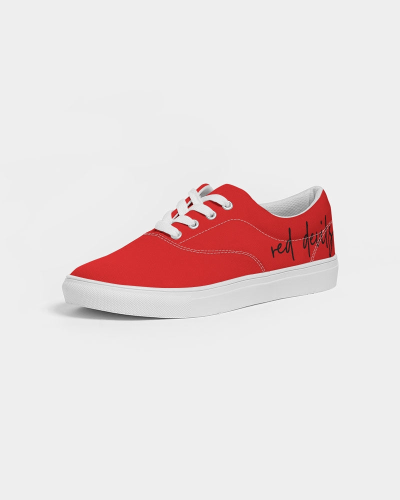 Pickering Red Devils - Women's Lace Up Canvas Shoe - EN