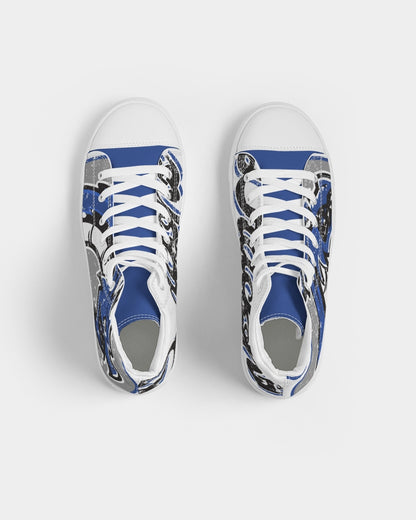 Deridder Dragons Vintage - Women's Hightop Canvas Shoe - EN