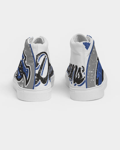 Deridder Dragons Vintage - Women's Hightop Canvas Shoe - EN