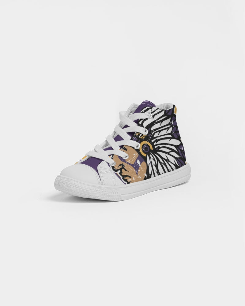 Anacoco Indians Vintage - Kids Hightop Canvas Shoe - EN