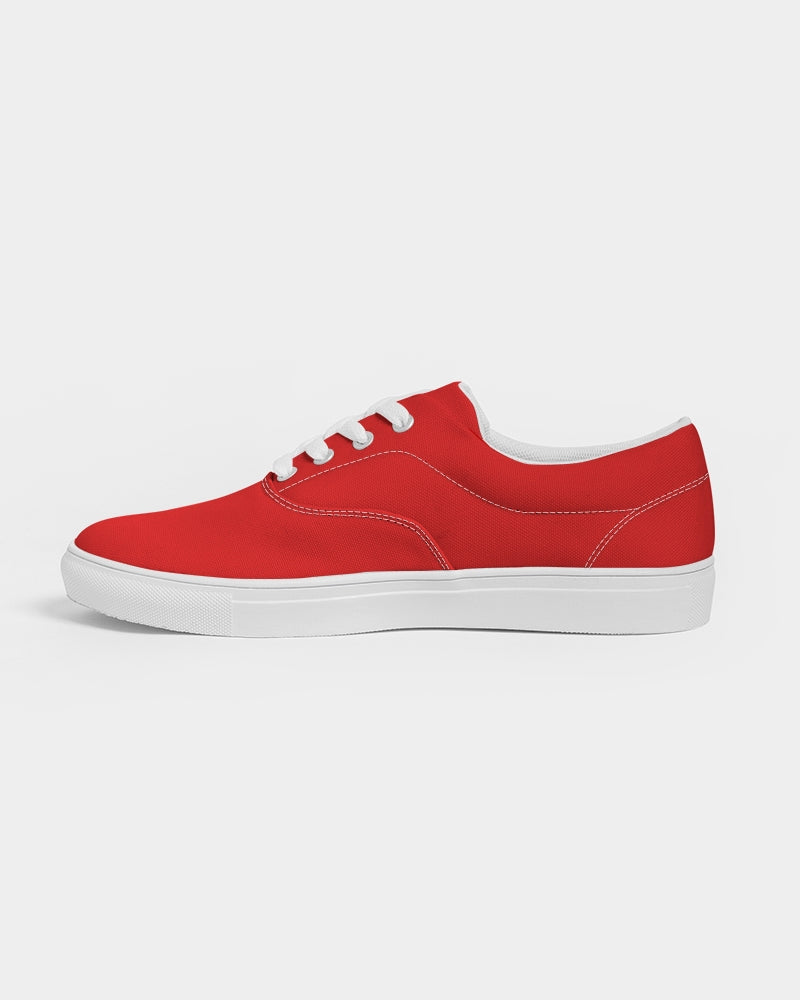 Pickering Red Devils - Women's Lace Up Canvas Shoe - EN