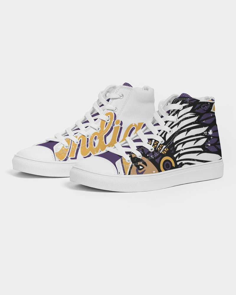 Anacoco Indians Vintage - Women's Hightop Canvas Shoe - EN