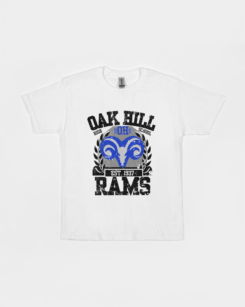 Oak Hill Rams Academic Vintage - Heavy Cotton Youth T-Shirt - Gildan