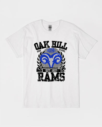 Oak Hill Rams Academic Vintage - Unisex Ultra Cotton T-Shirt - Gildan