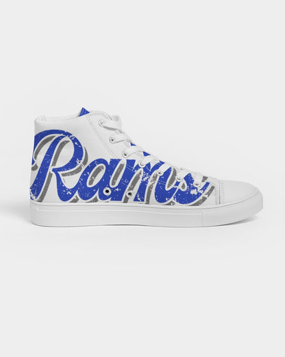 Oak Hill Vintage Rams - Women's Hightop Canvas Shoe - EN