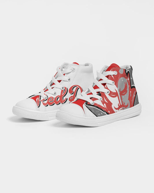 Pickering Red Devils Vintage - Kids Hightop Canvas Shoe - EN