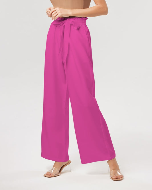 Pink Out - Women's High-Rise Wide Leg Pants - EN