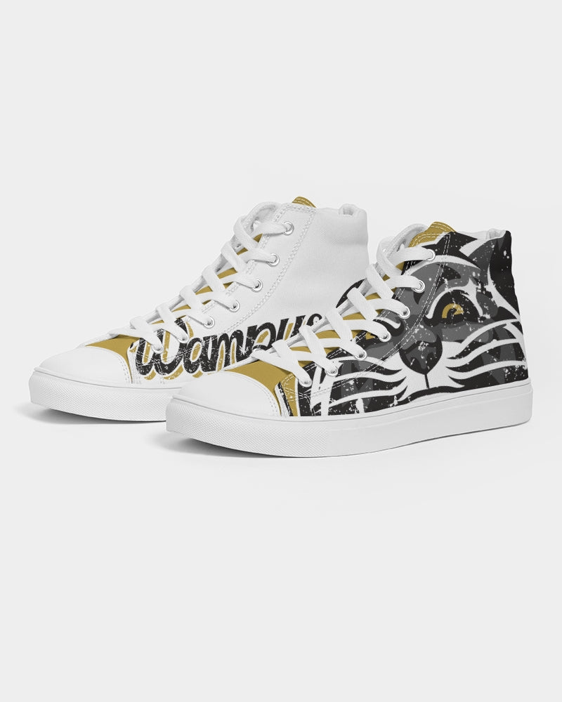 Leesville Wampus Cats Vintage -  Women's Hightop Canvas Shoe - EN