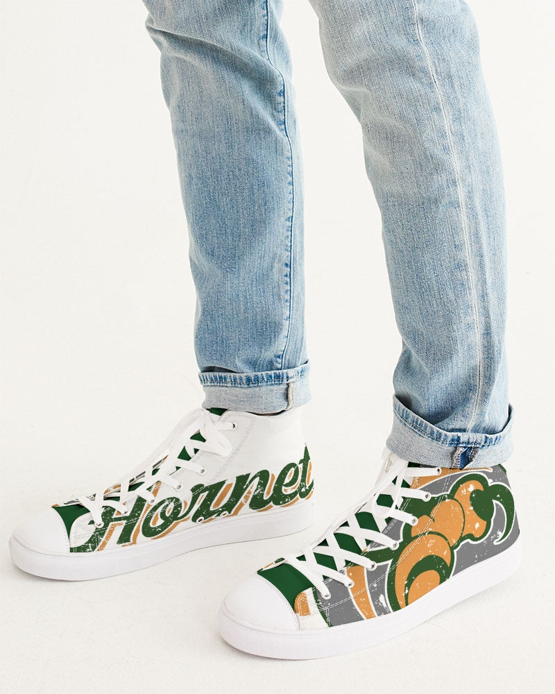 Plainview Hornets Vintage - Men's Hightop Canvas Shoe - EN