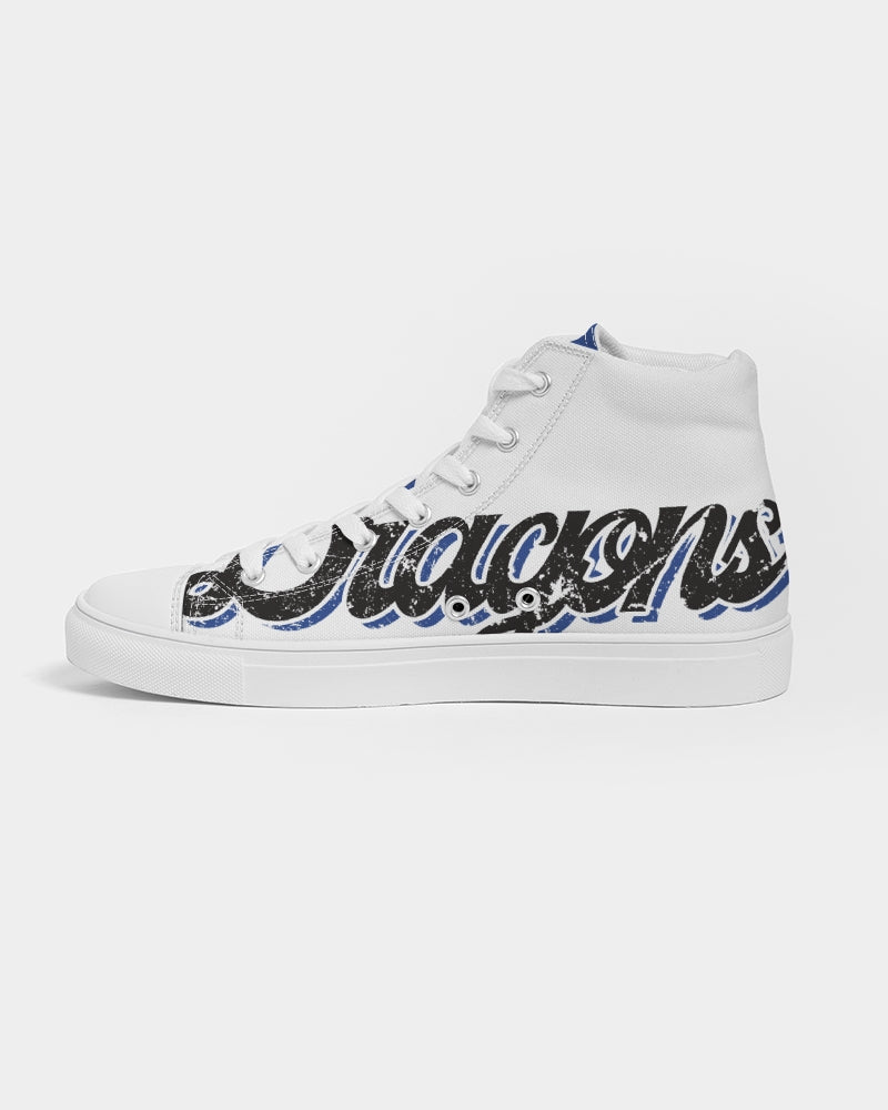 Deridder Dragons Vintage - Women's Hightop Canvas Shoe - EN