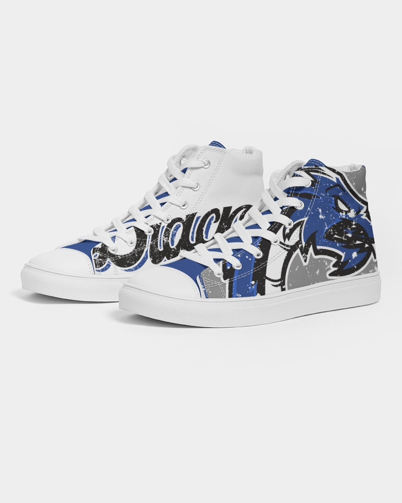 Deridder Dragons Vintage - Women's Hightop Canvas Shoe - EN
