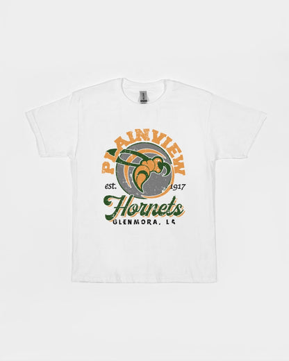 Plainview Hornets Vintage - Heavy Cotton Youth T-Shirt - Gildan