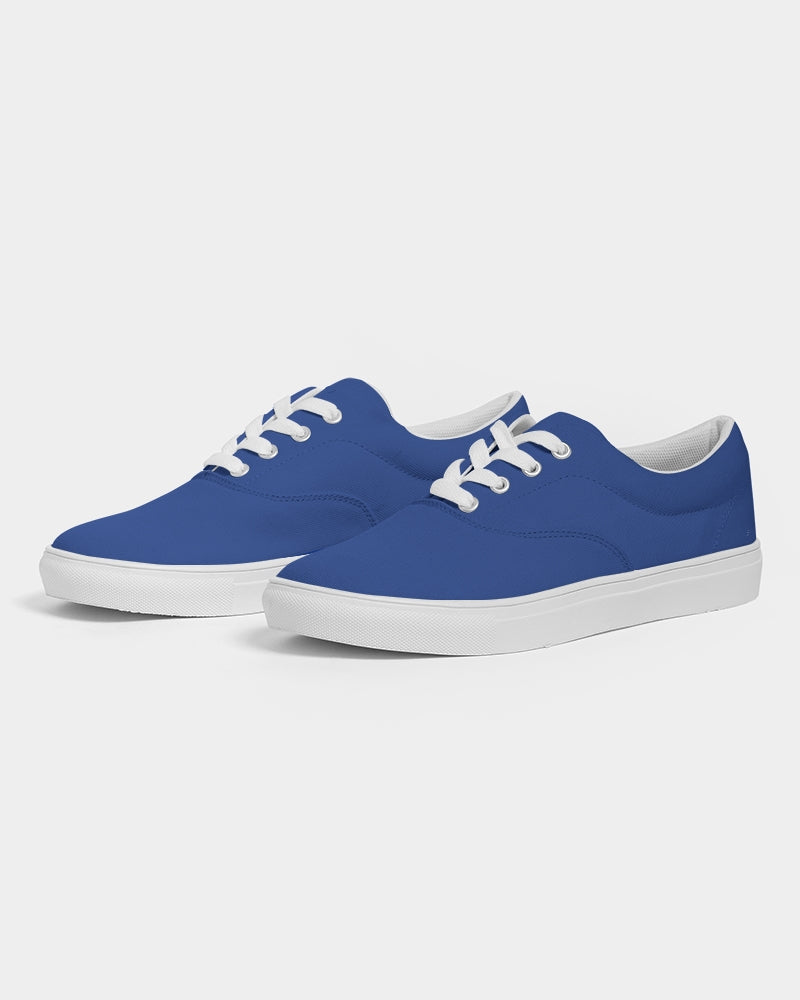 Solid Color Lace Up Canvas Shoe