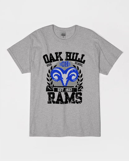 Oak Hill Rams Academic Vintage - Unisex Ultra Cotton T-Shirt - Gildan