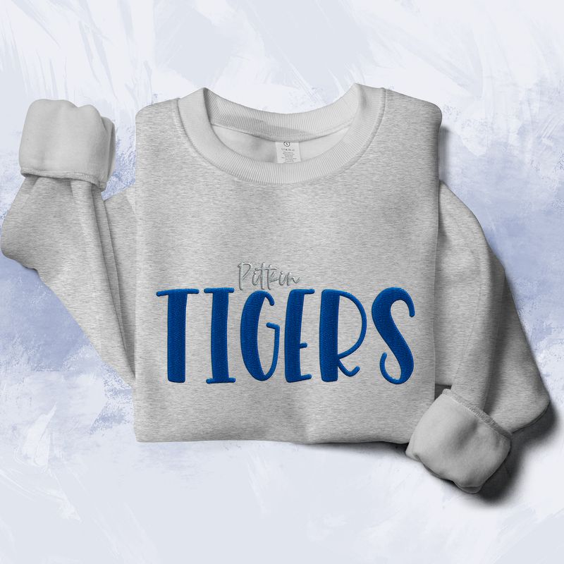 Pitkin Tigers Embroidered Lightweight Sweatshirt