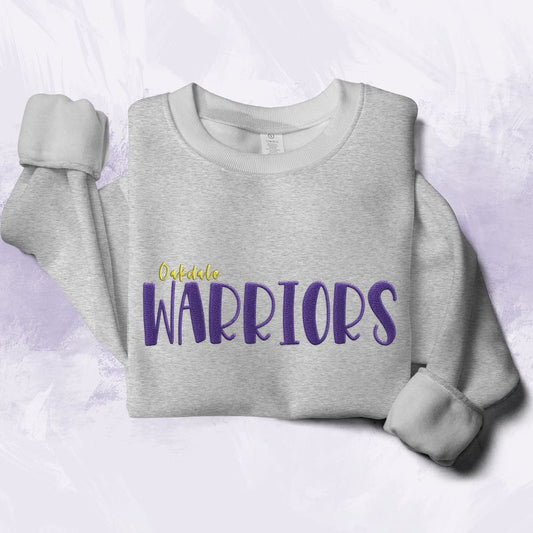 Oakdale Warriors Embroidered Lightweight Sweatshirt