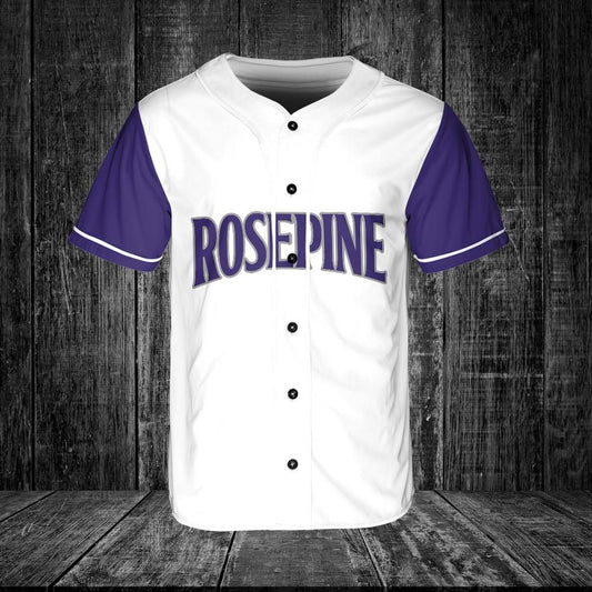 Rosepine Eagles Superfan Baseball Jersey - Mens White Edition