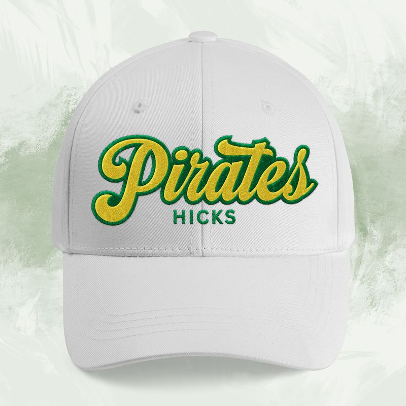 Hicks Pirates Baseball Embroidered Cap