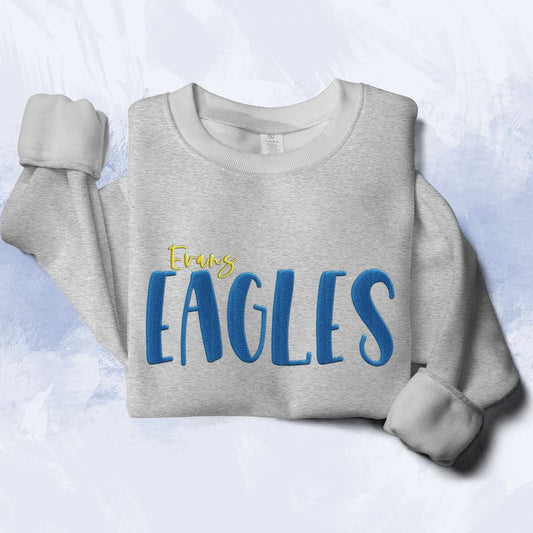 Evans Eagles Embroidered Lightweight Sweatshirt