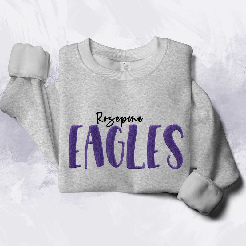 Rosepine Eagles Embroidered Lightweight Sweatshirt