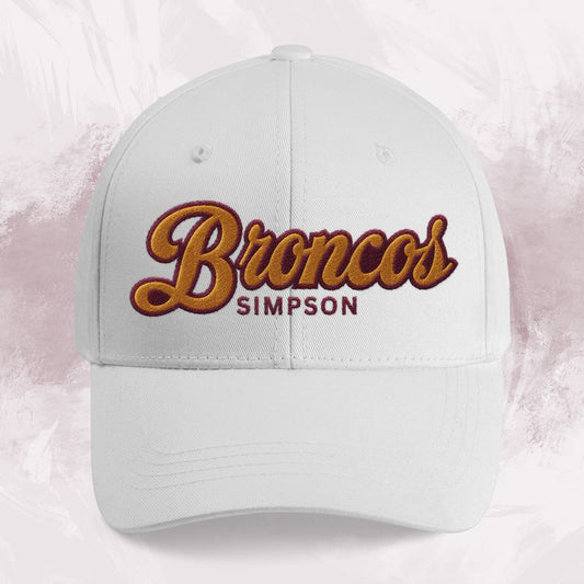 Simpson Broncos Baseball Embroidered Cap